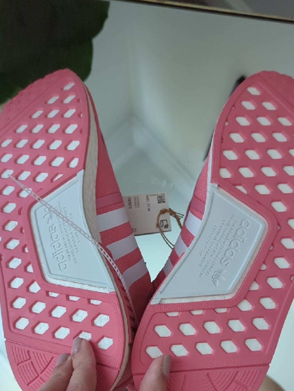 adidas Pink Athletic Sneakers with White Stripes - Picture 4 of 7